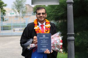 الدكتوراه للباحث اليمني محسن مقبل في التنمية المستدامة من جامعة عليجار الهندية.
